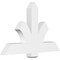 Ekena Millwork Redmond Architectural Grade PVC Gable Bracket, 48"W x 30"H x 4"D x 6"F, 15/12 Pitch GBP048X30X0406RED00 - alternate 1